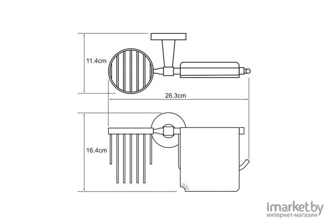 Держатель для туалетной бумаги Wasserkraft Isen K-4059