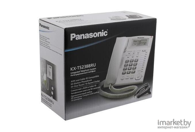 Проводной телефон Panasonic KX-TS2388RUB (черный)