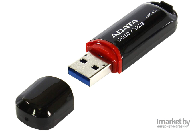 USB Flash A-Data DashDrive UV150 Black 32GB (AUV150-32G-RBK)