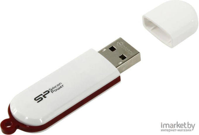 USB Flash Silicon-Power LuxMini 320 White 64GB (SP064GBUF2320V1W)