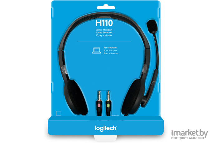 Наушники-гарнитура Logitech Stereo Headset H111 (981-000593)