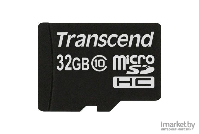 Карта памяти Transcend microSDHC Class 10 32 Gb + SD адаптер (TS32GUSDHC10)