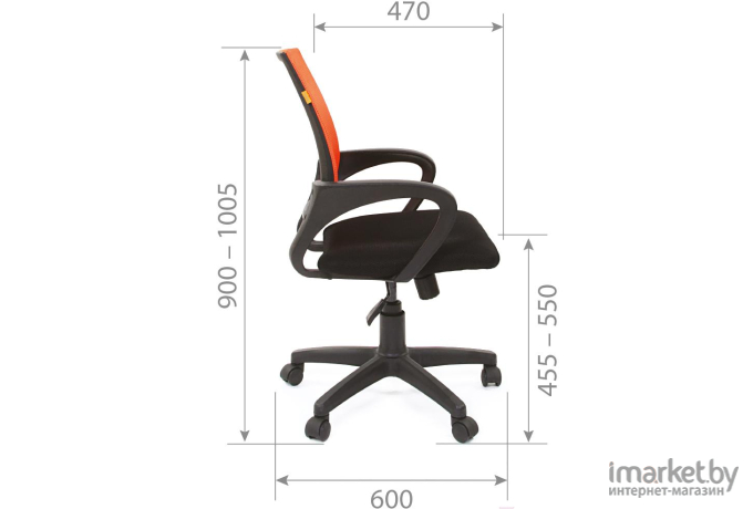 Офисное кресло CHAIRMAN 696 TW-01 черный [7000799]
