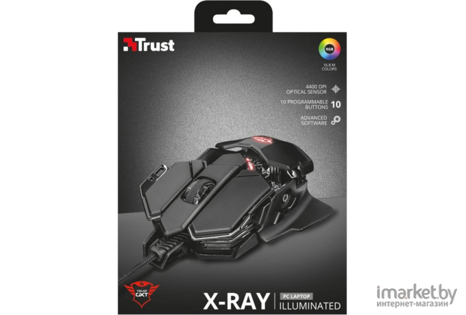Мышь Trust GXT 138 X-Ray Illuminated / 22089