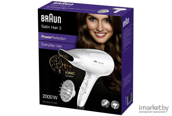 Фен Braun HD 385 	 Satin Hair 3