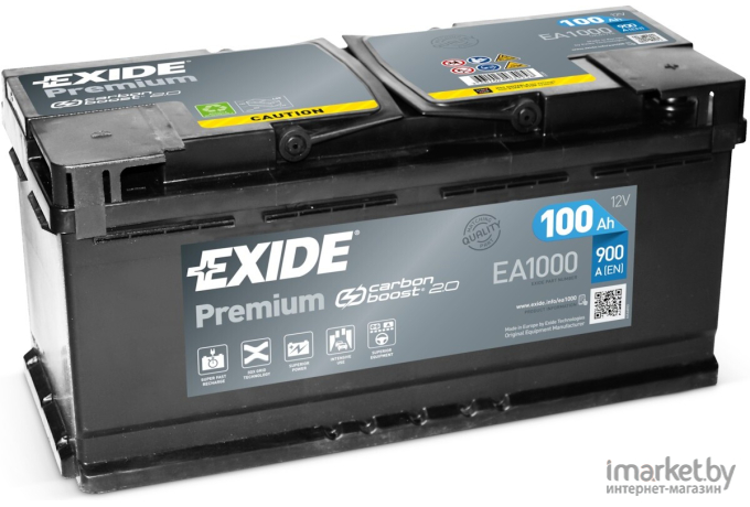 Автомобильный аккумулятор Exide Premium EA1000 (100 А/ч)