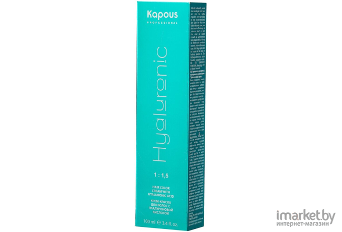 Крем-краска для волос Kapous Hyaluronic Acid с гиалуроновой кислотой 10.081 (платиновый блонд пастельный ледяной)