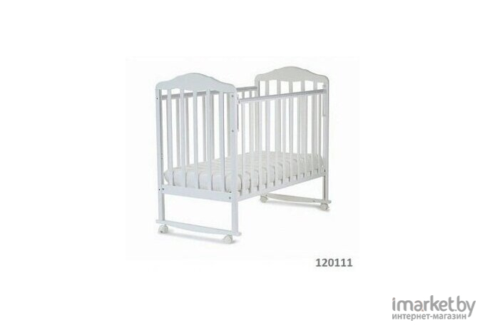 Детская кроватка СКВ Березка 120111 (белый)