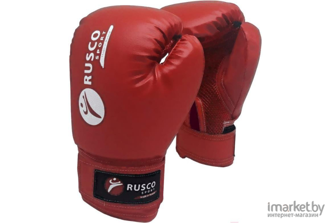 Боксерские перчатки RuscoSport 6 Oz красный