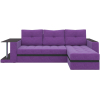 Угловой диван Mebelico Атланта М правый вельвет фиолетовый