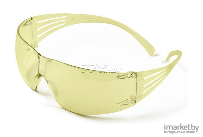 Защитные очки открытые 3M Securefit Янтарная линза [70071695533]