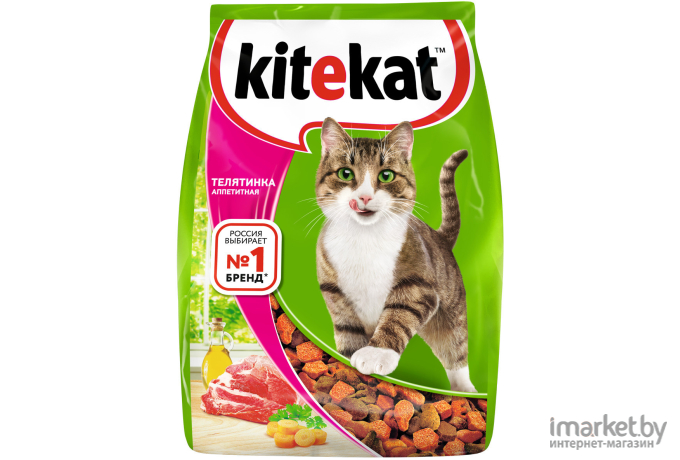 Корм для кошек Kitekat Телятинка аппетитная 15 кг