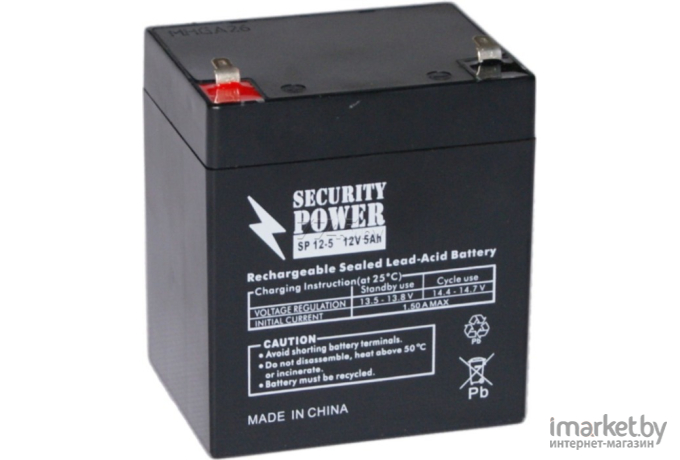 Аккумулятор для ИБП Security Power SP 12-5 12V/5Ah