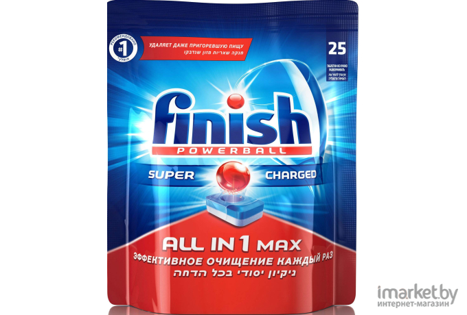 Таблетки для посудомоечной машины Finish All in 1 Max (25 шт)