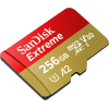 Карта памяти SanDisk Extreme microSDXC 256GB+SD Adapter+Rescue Pro [SDSQXA1-256G-GN6MA]
