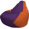 Кресло-мешок Flagman Груша Медиум фиолетовый/оранжевый [Г1.1-33]