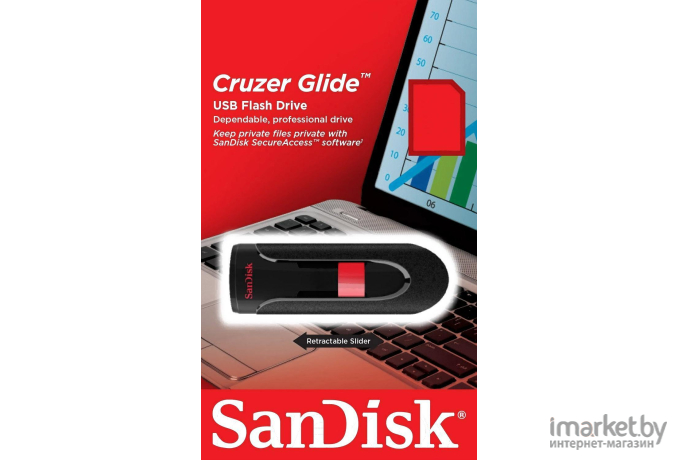 Флэш диск SanDisk Cruzer Glide SDCZ600-128G-G35