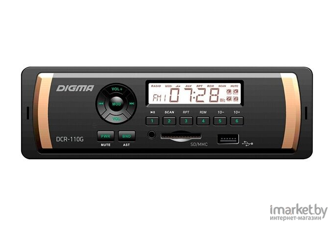 USB-магнитола Digma DCR-110G