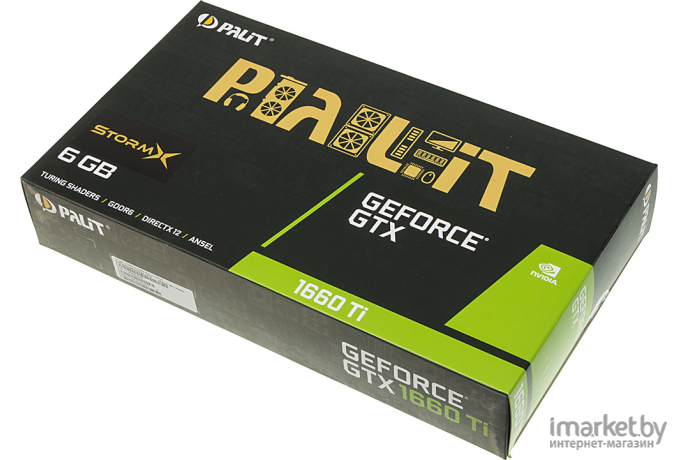 Видеокарта Palit GeForce GTX 1660TI 6Gb StormX [NE6166T018J9-161F]