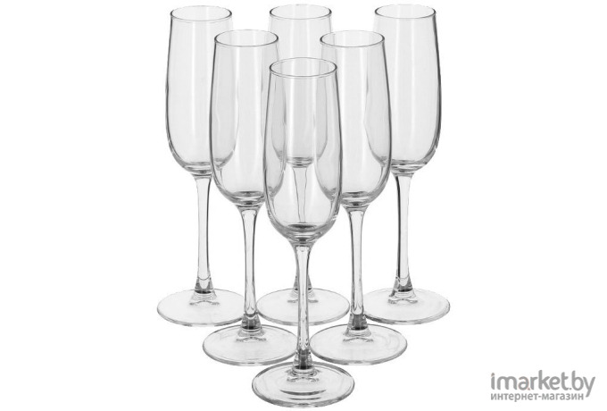 Набор бокалов для шампанского Luminarc Наб. фужеров Аллегресс 6 шт 175 мл [J8162]