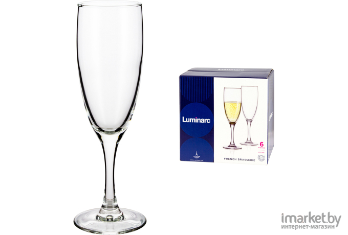 Набор бокалов для шампанского Luminarc Французский Ресторанчик 6шт 170мл [H9452]