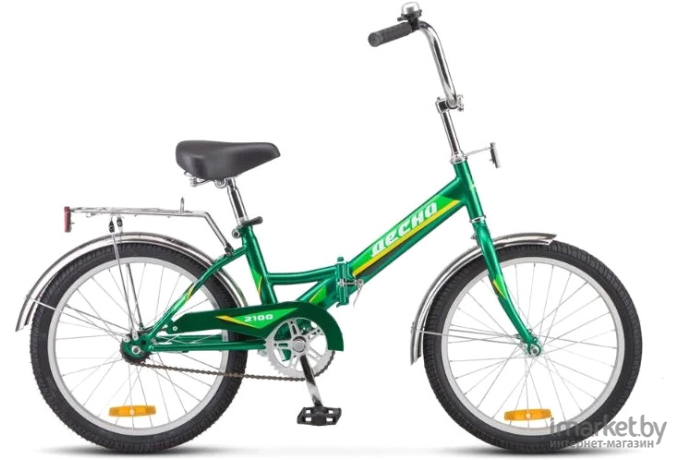 Велосипед Десна-2100 20 Z011 рама 13 дюймов зеленый [LU086915,LU073253]