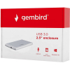 Бокс для жесткого диска Gembird EE2-U3S-5-S  USB 3.0, SATA серебристый