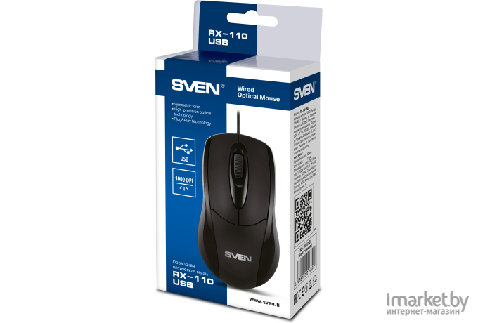 Мышь SVEN RX-110 USB Black