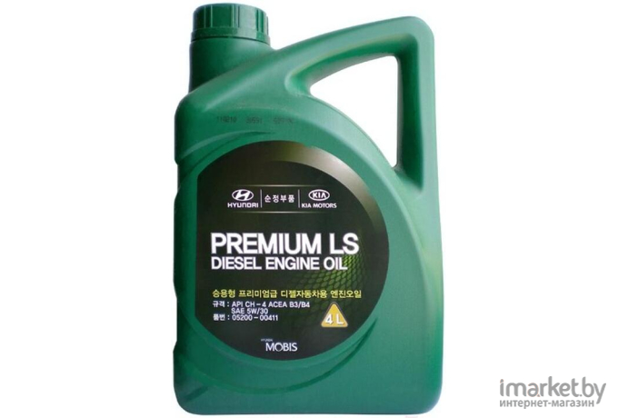 Моторное масло Hyundai/KIA Premium LS Diesel 5W30 4л [0520000411]