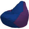 Кресло-мешок Flagman Груша Мега синий/фиолетовый [Г3.1-117]