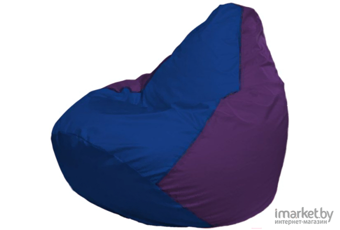 Кресло-мешок Flagman Груша Мега синий/фиолетовый [Г3.1-117]