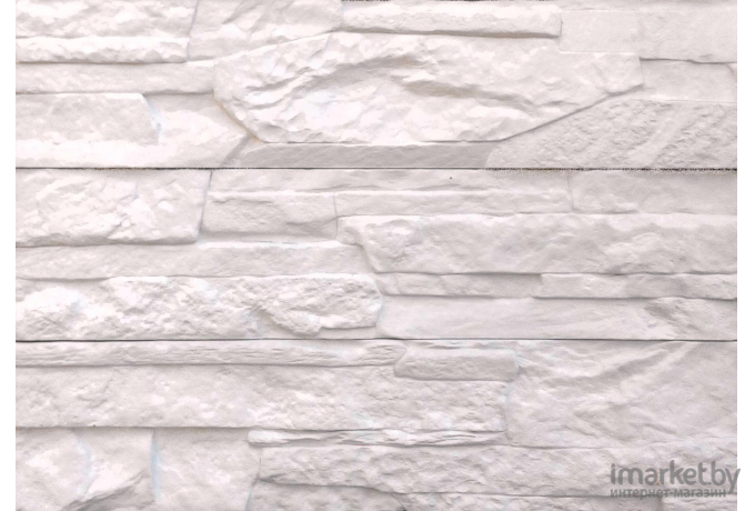 Декоративный камень Polinka Сланец Рифейский Угол У0201 280-290x94+(75-85)x894x12 слоновая кость