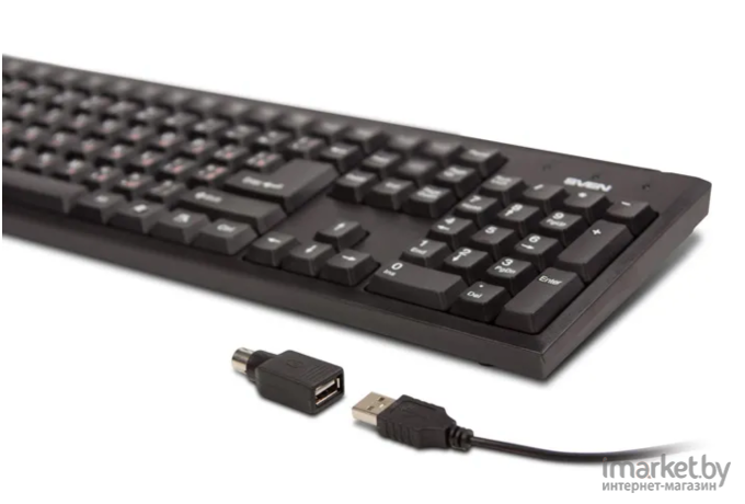 Клавиатура SVEN Standard 303 USB+PS/2 черный