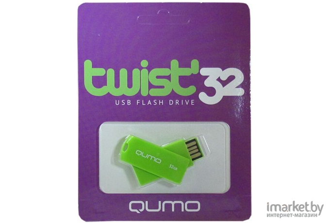 Usb flash QUMO 32GB 2.0 Twist QM32GUD-TW-Pistachio Pistachio [18611]