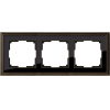Рамка для выключателя и розетки Werkel Palacio 3 поста WL17-Frame-03 бронза/черный [a037689]