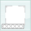 Рамка для выключателя и розетки Werkel Favorit 5 постов WL01-Frame-05 натуральное стекло [a030772]