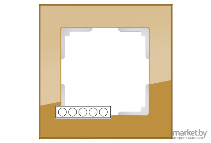 Рамка для выключателя и розетки Werkel Favorit 5 постов WL01-Frame-05 бронзовый [a036586]