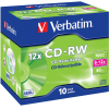 Оптический диск Verbatim CD-RW 700Mb 12x 10 шт Jewel case [43148]