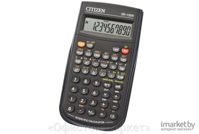 Калькулятор Citizen SR-135N черный