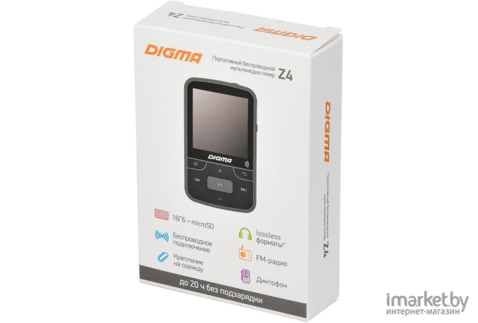 MP3-плеер Digma Z4 BT 16 Gb черный