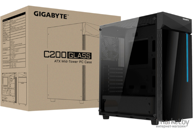 Корпус для компьютера Gigabyte GB-C200G Black
