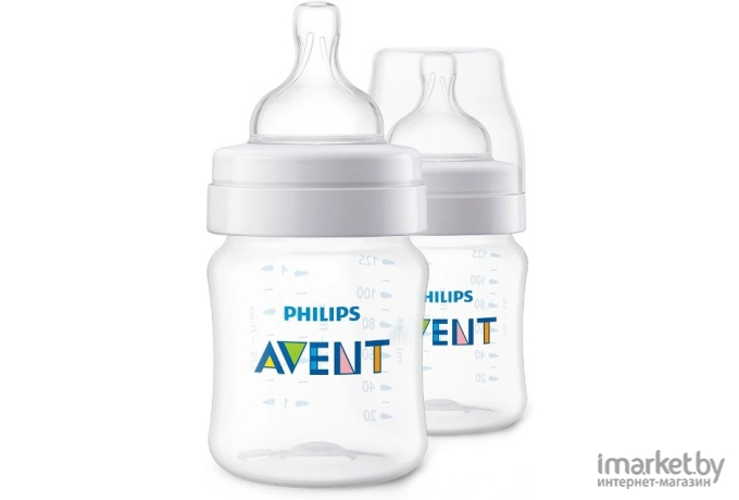 Бутылочка для кормления Philips AVENT 125мл Anti-Colic 2 шт [SCF810/27]