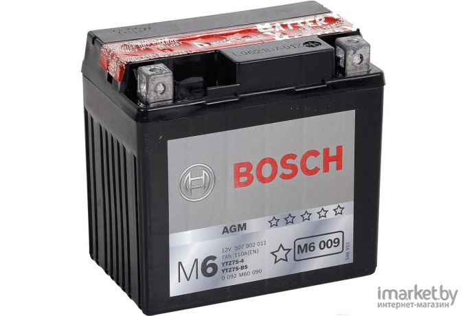 Аккумулятор Bosch 120A 113/70/105 YTZ7S-BS 5 А/ч [0092M60090]
