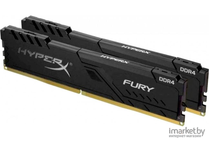 Оперативная память Kingston HyperX Fury 32GB 3200MHz DDR4 DIMM Black [HX432C16FB3K2/32]
