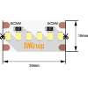 SWG Лента светодиодная стандарт 2216, 300 LED/м, 19,4 Вт/м, 24В , IP20, Цвет: Холодный белый [SWG2A300-24-19.2-W]