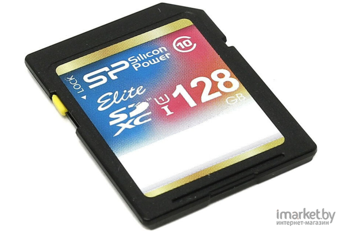 Карта памяти Silicon-Power SD 128GB Elite SDXC Class 10 UHS-I [SP128GBSDXAU1V10]