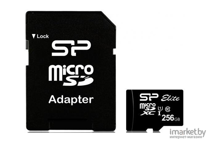 Карта памяти Silicon-Power microSD 256GB Elite microSDHC Class 10 UHS-I + SD адаптер Colorful [SP256GBSTXBU1V21SP]