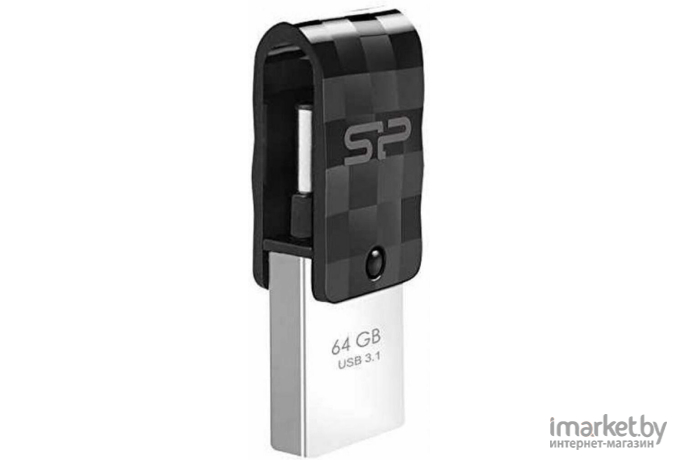 Usb flash Silicon-Power 64Gb Mobile C31 черный [SP064GBUC3C31V1K]