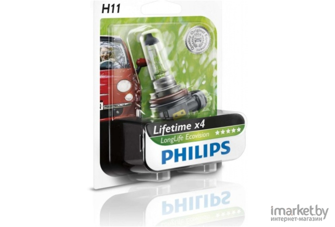 Автомобильная лампа Philips H11 12362LLECOB1