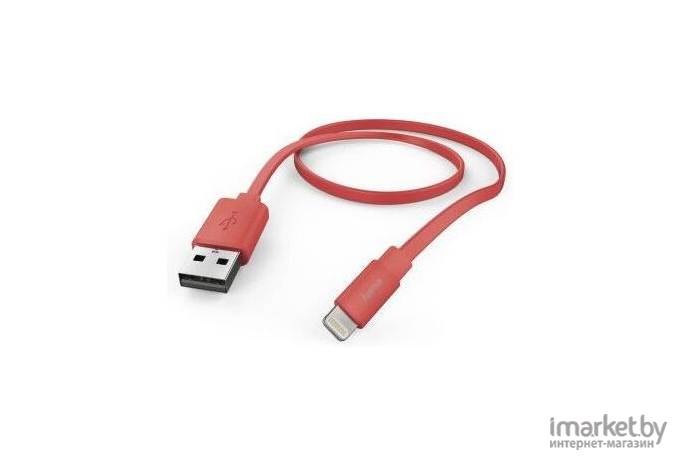  Hama Flat Lightning (m) USB A(m) 1.2 м розовый [00173645]